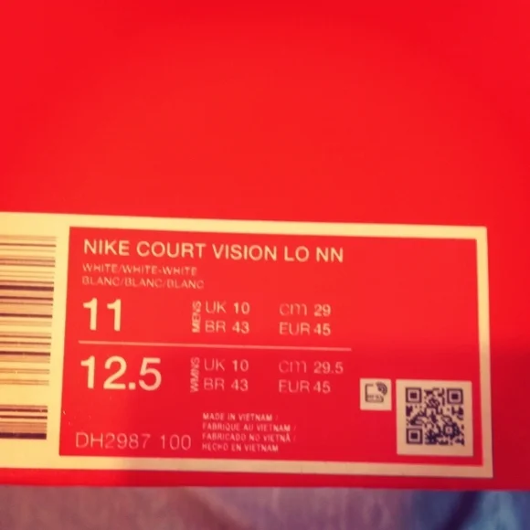 Nike Court Vision White Sneakers - Picture 3 of 7